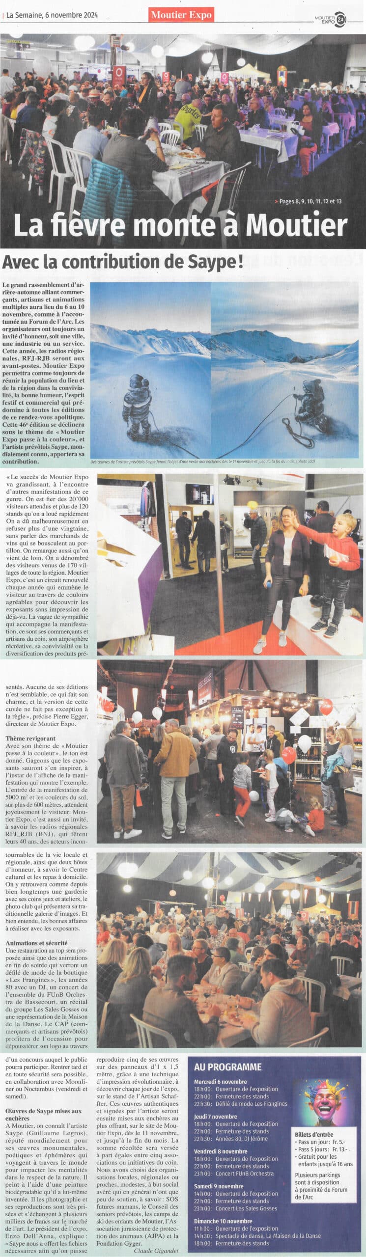 moutier expo article la semaine