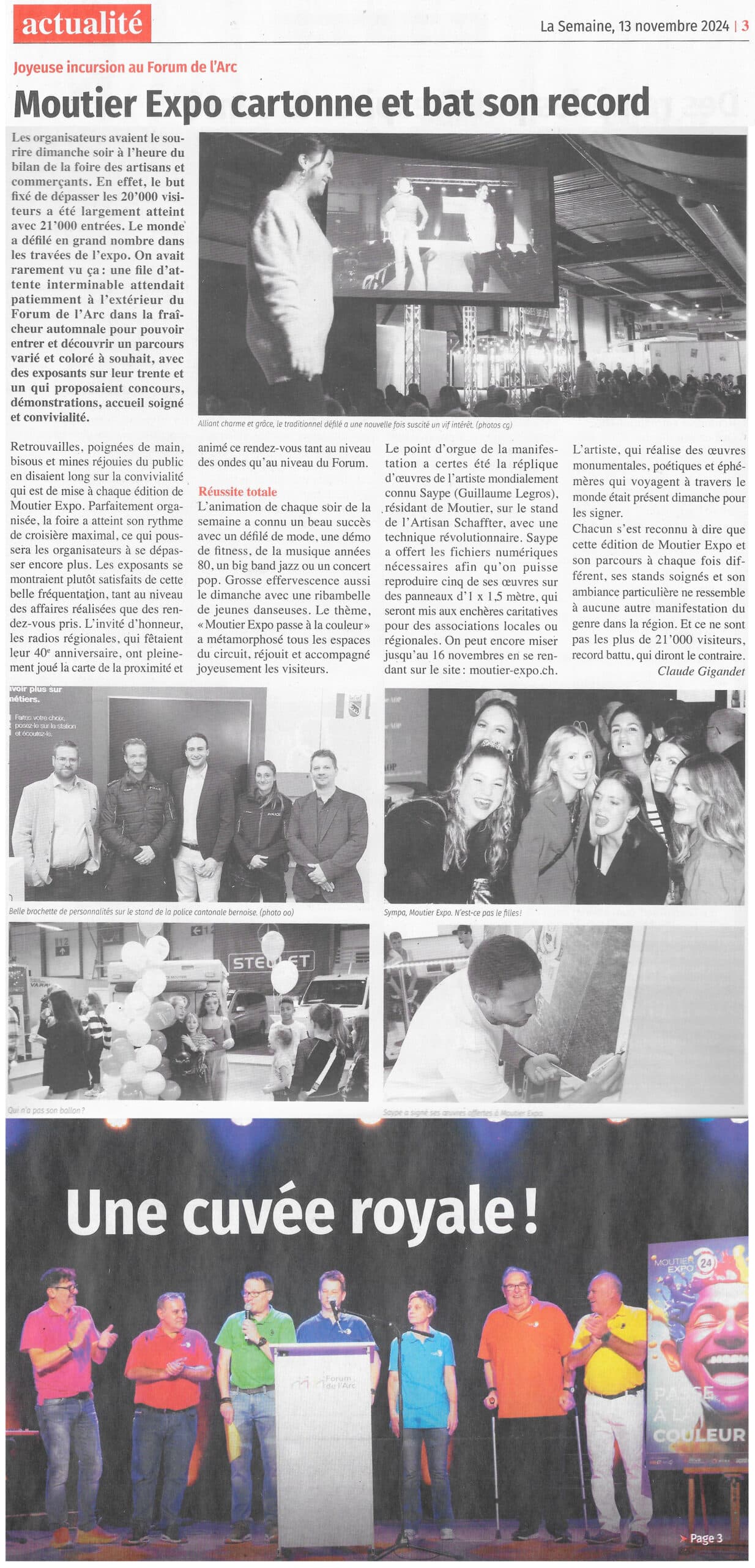 moutier expo article la semaine